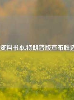 港澳门资料书本,特朗普版宣布胜选65.97.30