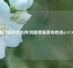 澳门资料会员网,特朗普版宣布胜选65.97.99