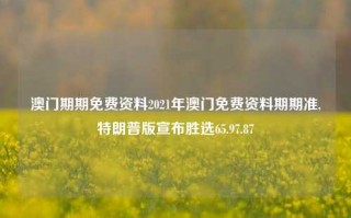 澳门期期免费资料2021年澳门免费资料期期准,特朗普版宣布胜选65.97.87