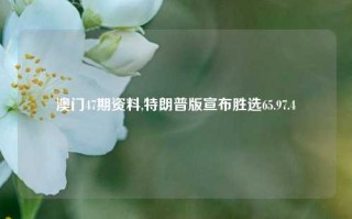 澳门47期资料,特朗普版宣布胜选65.97.4