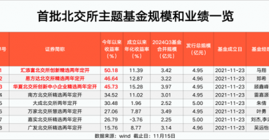 北交所主题基金 最高大赚50%！