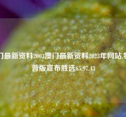 澳门最新资料2003澳门最新资料2023年网站,特朗普版宣布胜选65.97.43