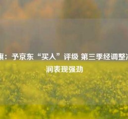 花旗：予京东“买入”评级 第三季经调整净利润表现强劲