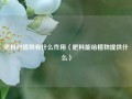 肥料对植物有什么作用（肥料能给植物提供什么）