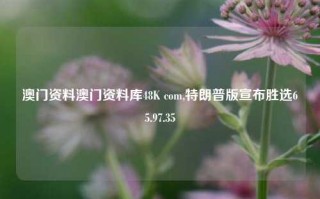 澳门资料澳门资料库48K com,特朗普版宣布胜选65.97.35