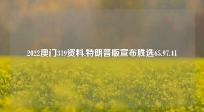 2022澳门319资料,特朗普版宣布胜选65.97.41