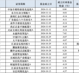 10月以来权益新发回暖，次新基金建仓时点有技巧，业绩分化明显