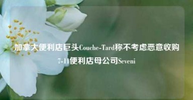 加拿大便利店巨头Couche-Tard称不考虑恶意收购7-11便利店母公司Seveni