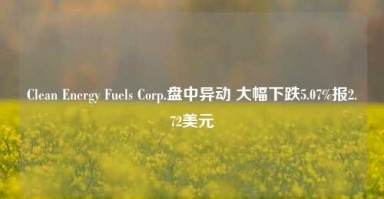 Clean Energy Fuels Corp.盘中异动 大幅下跌5.07%报2.72美元