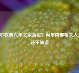 海尔收购汽车之家落定？海尔内部相关人士：还不知道