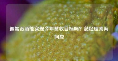 迎驾贡酒能实现今年营收目标吗？总经理秦海回应