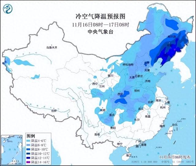 冷冷冷！大风＋降温都来了！全国冰冻线进程图出炉，这些地方雨雪天气持续在线-第1张图片-养花知识-花卉种植与养护技巧