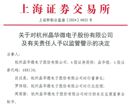 涉嫌信披违法违规！知名芯片股晶华微，被立案！-第3张图片-养花知识-花卉种植与养护技巧