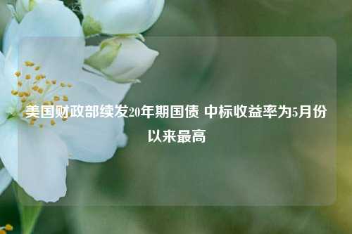 美国财政部续发20年期国债 中标收益率为5月份以来最高-第1张图片-养花知识-花卉种植与养护技巧