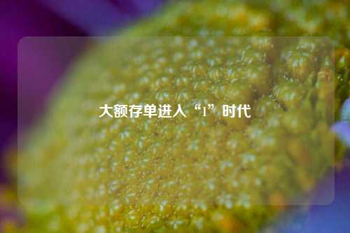 大额存单进入“1”时代-第1张图片-养花知识-花卉种植与养护技巧