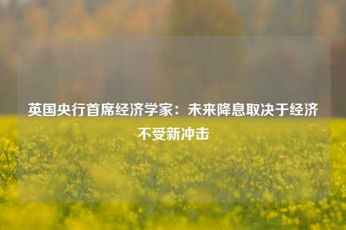 英国央行首席经济学家：未来降息取决于经济不受新冲击-第1张图片-养花知识-花卉种植与养护技巧