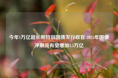 今年1万亿超长期特别国债发行收官 2025年国债净融资有望增加1.5万亿-第1张图片-养花知识-花卉种植与养护技巧