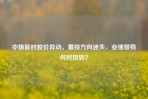 中旗新材股价异动，募投方向迷失，业绩颓势何时扭转？-第1张图片-养花知识-花卉种植与养护技巧