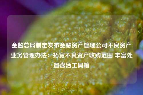 金监总局制定发布金融资产管理公司不良资产业务管理办法：拓宽不良资产收购范围 丰富处置盘活工具箱-第1张图片-养花知识-花卉种植与养护技巧