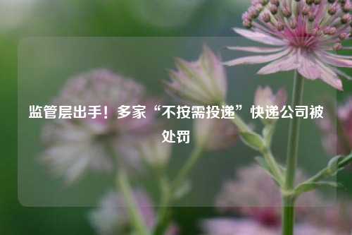 监管层出手！多家“不按需投递”快递公司被处罚-第1张图片-养花知识-花卉种植与养护技巧