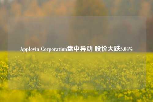 Applovin Corporation盘中异动 股价大跌5.04%-第1张图片-养花知识-花卉种植与养护技巧