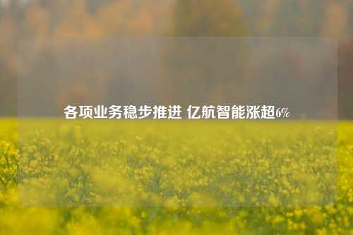 各项业务稳步推进 亿航智能涨超6%-第1张图片-养花知识-花卉种植与养护技巧