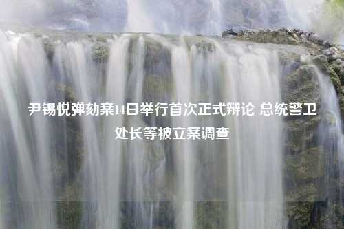 尹锡悦弹劾案14日举行首次正式辩论 总统警卫处长等被立案调查