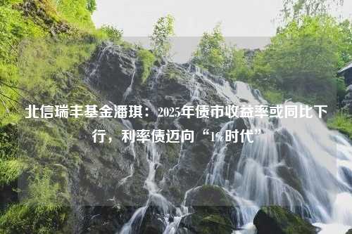 北信瑞丰基金潘琪：2025年债市收益率或同比下行，利率债迈向“1%时代”