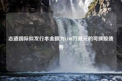 志道国际拟发行本金额为1100万港元的可换股债券