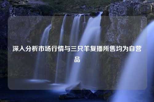 深入分析市场行情与三只羊复播所售均为自营品